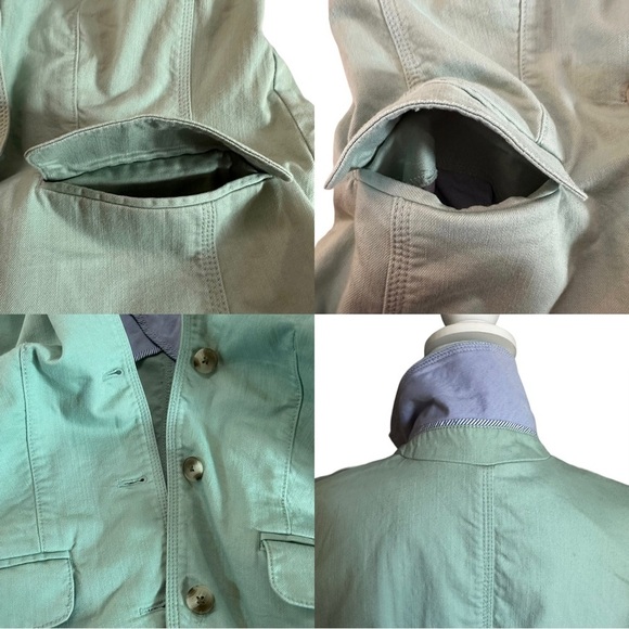 L.L. BEAN Women's Seafoam Green Blazer Jacket 3-Button Classic Size Small - Picture 9 of 17